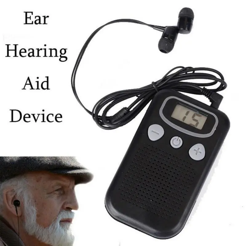 Hearing Aid In ear Personal Sound Amplifier Digital Display For The Elderly Megaphone Easy Operate High