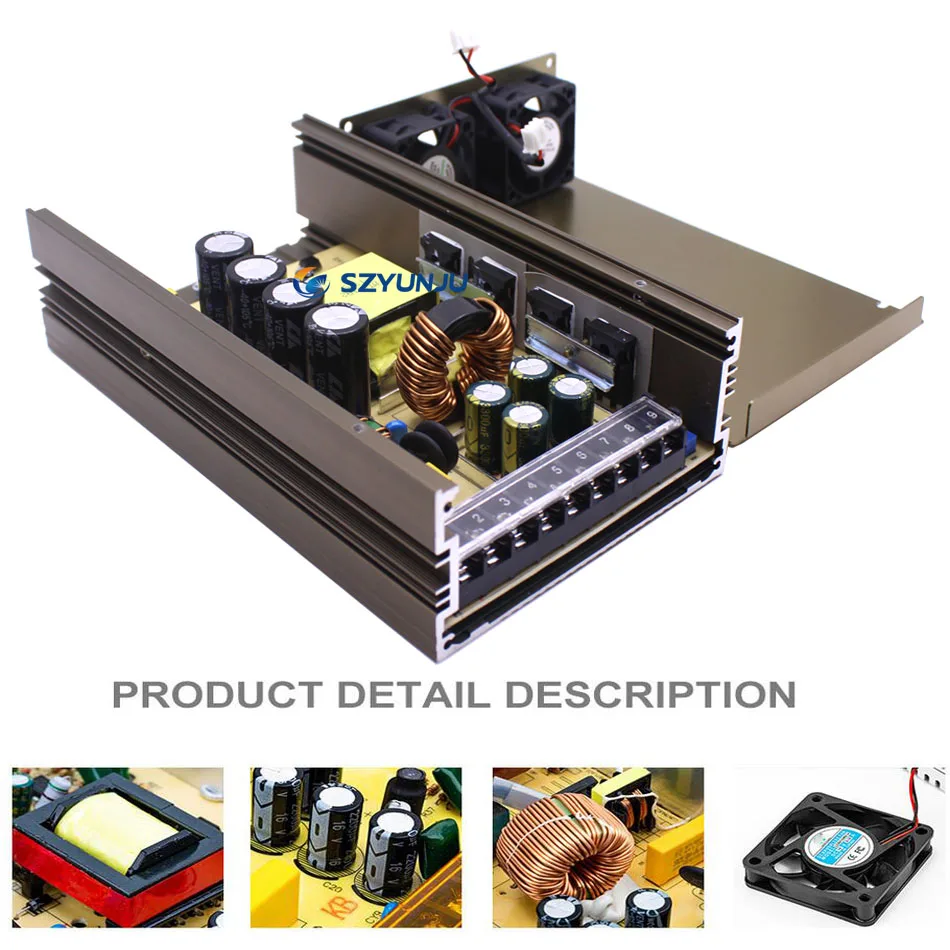 DC24V 33A 800W импульсный источник Питание Универсальный Регулируемый Серебряный цвет AC198-264V вход для 24V WS2811 5050 Светодиодные ленты светильник