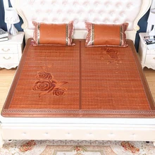 Бамбуковый коврик роскошный двухсторонний складной матрас студенческое сиденье мягкий коврик бамбуковый коврик производители