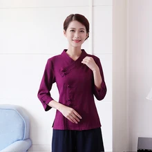 Женский костюм медсестры с v-образным вырезом для больниц, отелей, салонов красоты, униформа медсестры, сауна, массаж, китайский стиль, женские наборы, для салонов, спа, рабочая одежда, костюм