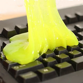 

3pcs Hot Car cleaning glue air outlet dashboard laptop keyboard home magic cleaning tool deduster car crevice dust dirt Random C