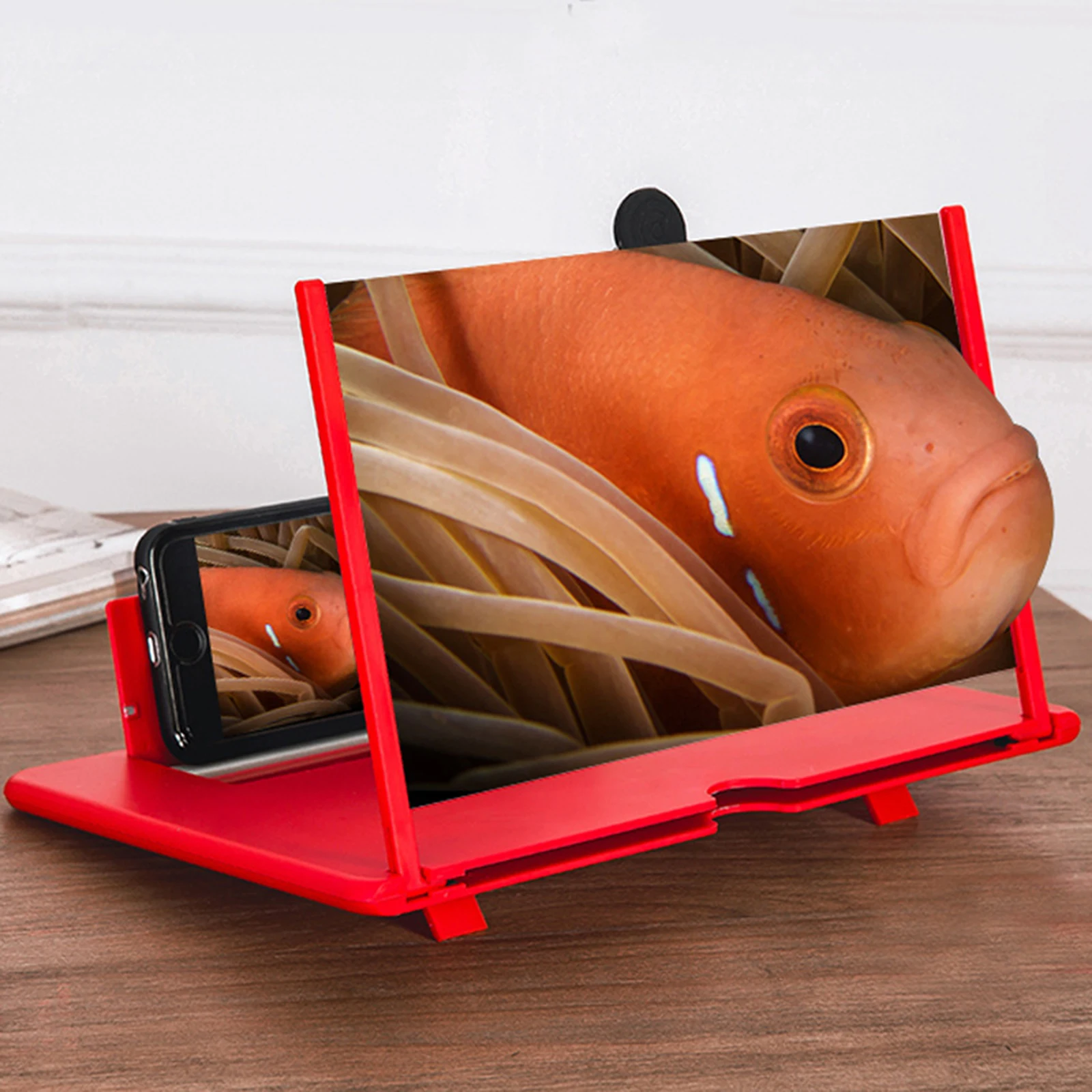 Cell Phone Screen Magnifier Video Amplifier Smart Phone Bracket Holder Folding 3D HD Magnifying Glass Large Screen лупа
