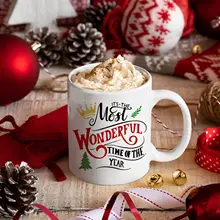 

Gifts for Girlfriend Coffe Mug Christmas Gifts for Mom and Dad Ceramic Cup Coffee Christmas and New Year's Day Mugs Coffee Cups