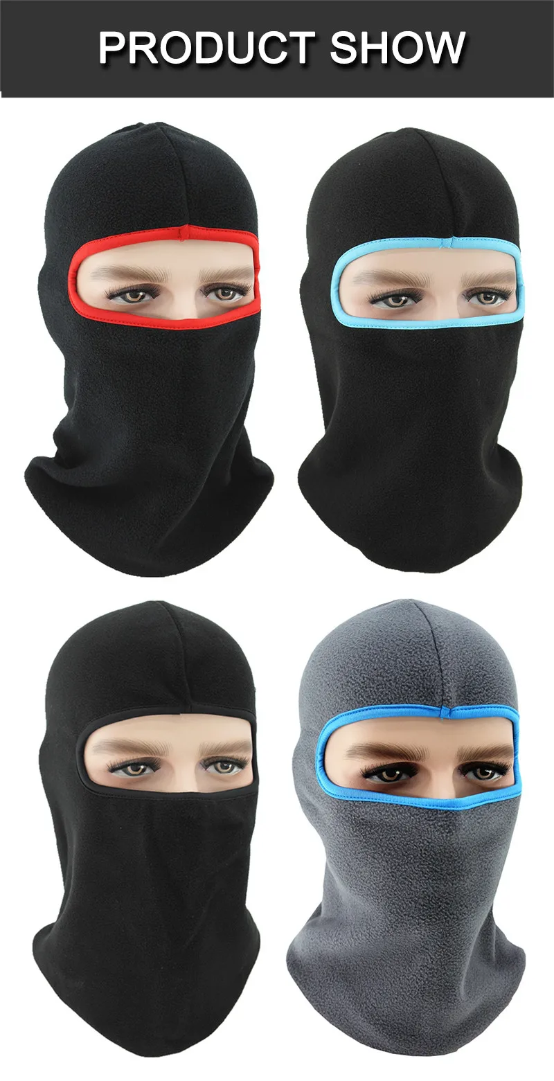 Зимняя велосипедная маска, Флисовая теплая маска для шеи, защита от ...