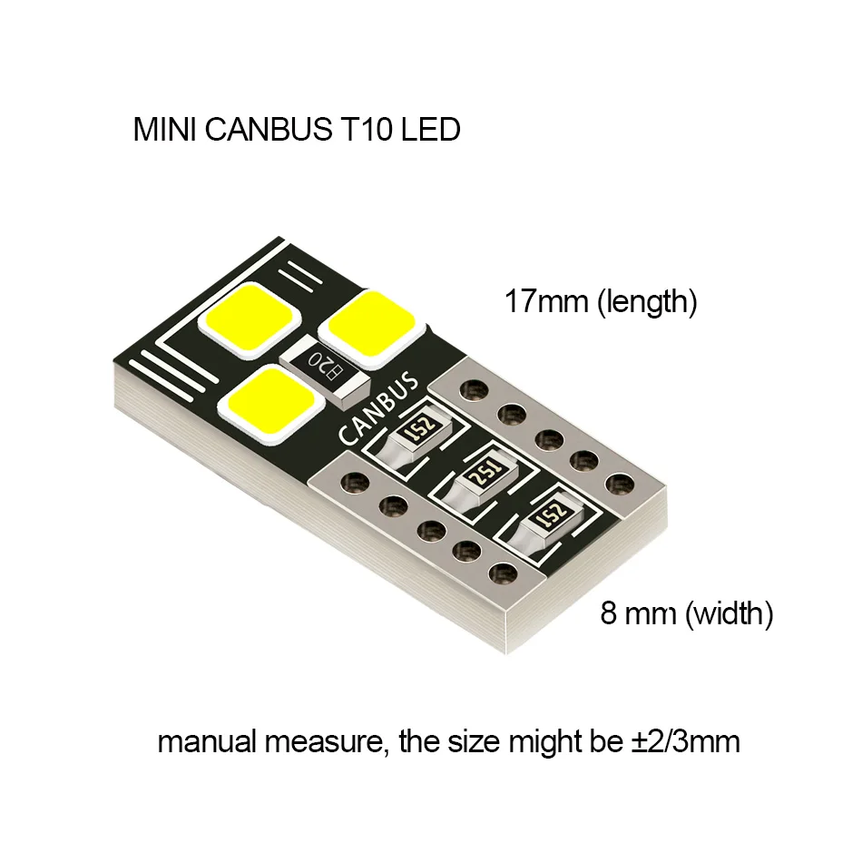 10 шт. T10 Led Canbus W5W светодиодные лампы 168 194 салона автомобиля огни Автоматическая сигнальная лампа купол чтения номерного знака боковое освещение 12 В