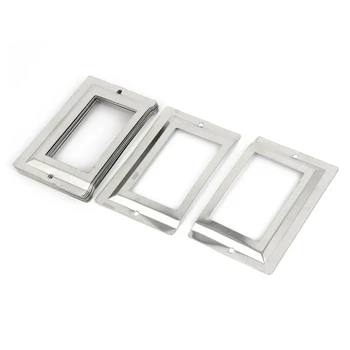 

Post Office Library File Drawer Metal Tag Label Holder, Silver Tone, 10 Pieces