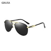 Lunettes de soleil de luxe pour homme et femme, style rétro, pour la conduite et la pêche, de marque, en métal, pour homme 3
