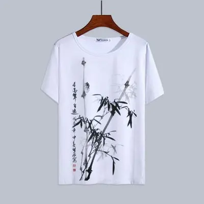 DISH|| '25 Summer China T-shirts&ラババン Chinese Landscape Ink Painting T-shirt Streetwear Chinese