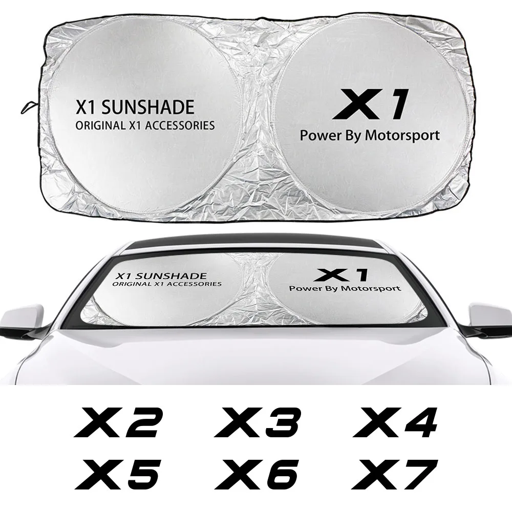 Car Windshield Sunshade Cover Anti UV Auto Accessories For BMW X5 E70 F34 G38 E53 G20 X1 F48 X2 F39 X3 E83 X4 F26 X6 E71 X7 G07
