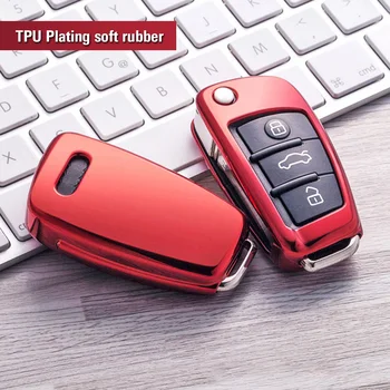 

Hot TPU Key Fob Case For Audi A1 A2 A3 Q2 Q3 S3 Protective Cover for Your Key Fob,Silver