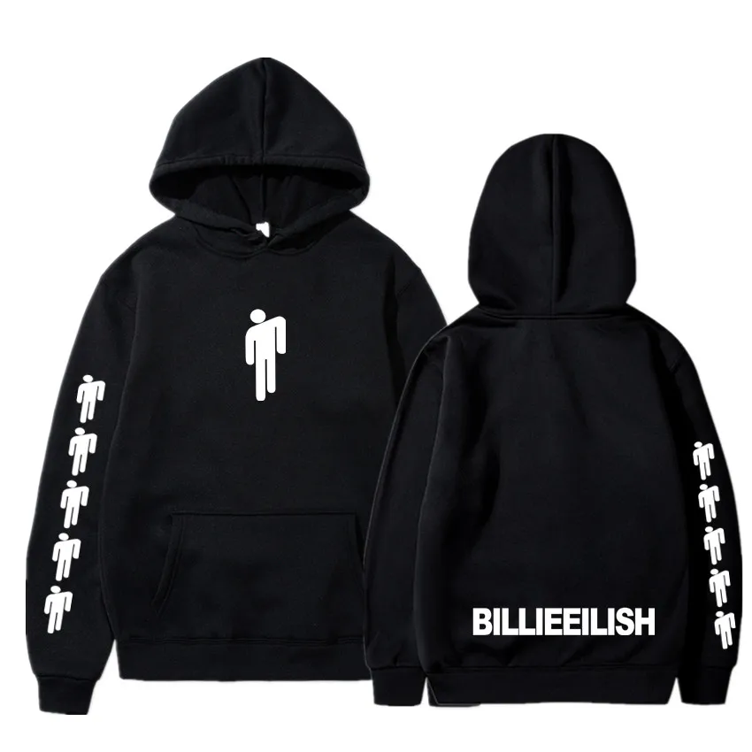Толстовка с капюшоном Billie Eilish Повседневная для мужчин и женщин большой размер XXXL