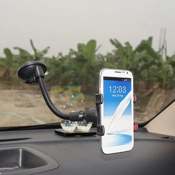 

Universal 360°Adjustable Gooseneck Car Mount Cradle Holder Stand Multi-Function Cell Phone Suction Cup Bracket