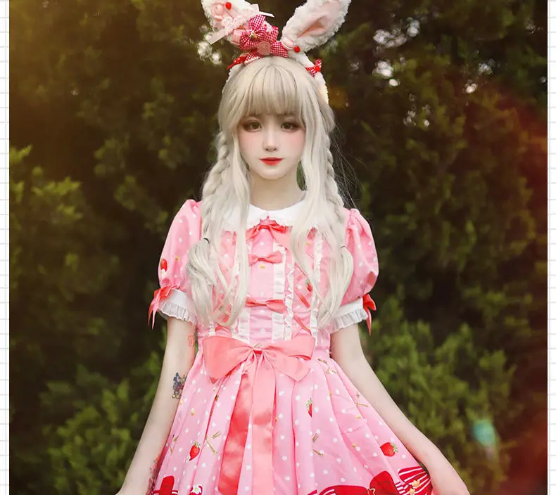 kawaii roupas goth lolita vestido de fadas