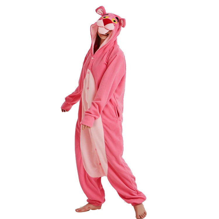 Zonder directory Abnormaal Hksng Volwassen Pink Panther Onesie Kigurumi Cartoon Pyjama Animal Fleece  Halloween Party Kostuum Jumpsuits Hooded Pyjama Pak AliExpress | Aap Onesie  Voor Volwassen Vrouwen Mannen Dier Kigurumis Pyjama Cartoon Pyjama Homewear  Halloween