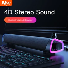 4D Computer Speaker Bar audio Stereo Subwoofer altoparlante Bluetooth per Macbook Laptop Notebook PC lettore musicale altoparlante cablato