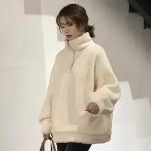 white Bella Philosophy/осень-зима ; теплые толстовки с капюшоном; женские толстовки; Повседневный пуловер с длинными рукавами; большие размеры; пальто с капюшоном - Цвет: white