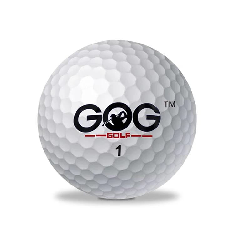 Открытый спорт гольф игра Обучение Матч соревнования резиновые два/три слоя высокого класса мяч для гольфа белый горячий - Цвет: 1pc Two Layers