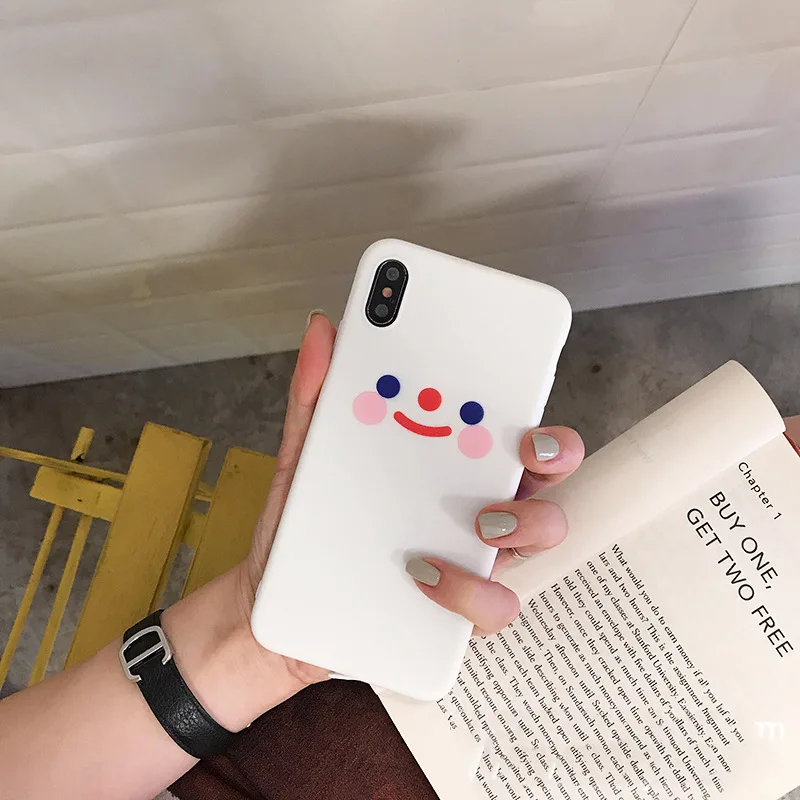 Cute Blush Smiley 7/8 Plus iPhone X/x r Phone Case Applicable iPhone X's MAX/6 S/8 soft Case Women's
