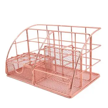 

Simple wrought iron desk multi-function storage rack file stationery box storage box office supplies clean and tidy environment