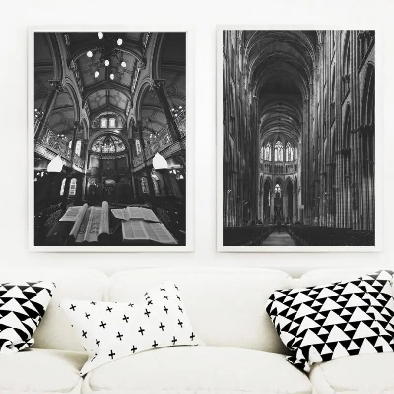 Black and White City Landscape Paris Canvas Painting Nordic Wall Art Poster Prints Home Decor for Living Room Modern Picture | Дом и сад