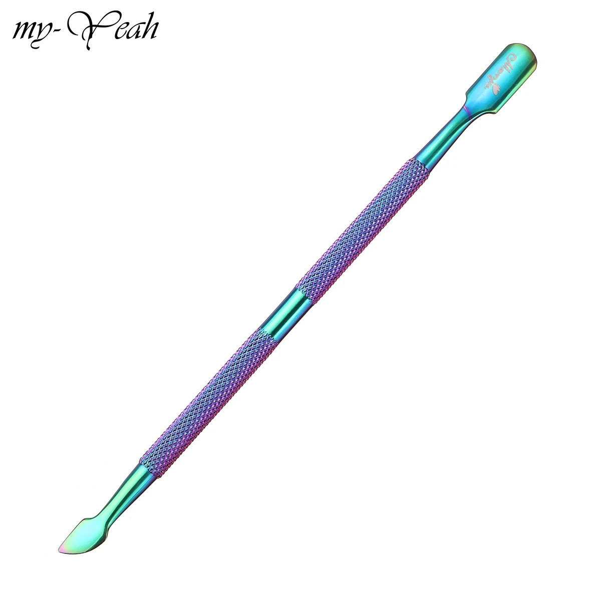 My-Yeah Nail Art 2 способа Хамелеон покрытие из нержавеющей стали удаление пыли Очистка изогнутой кутикулы Manicure Маникюр Педикюр Инструмент - Цвет: 04