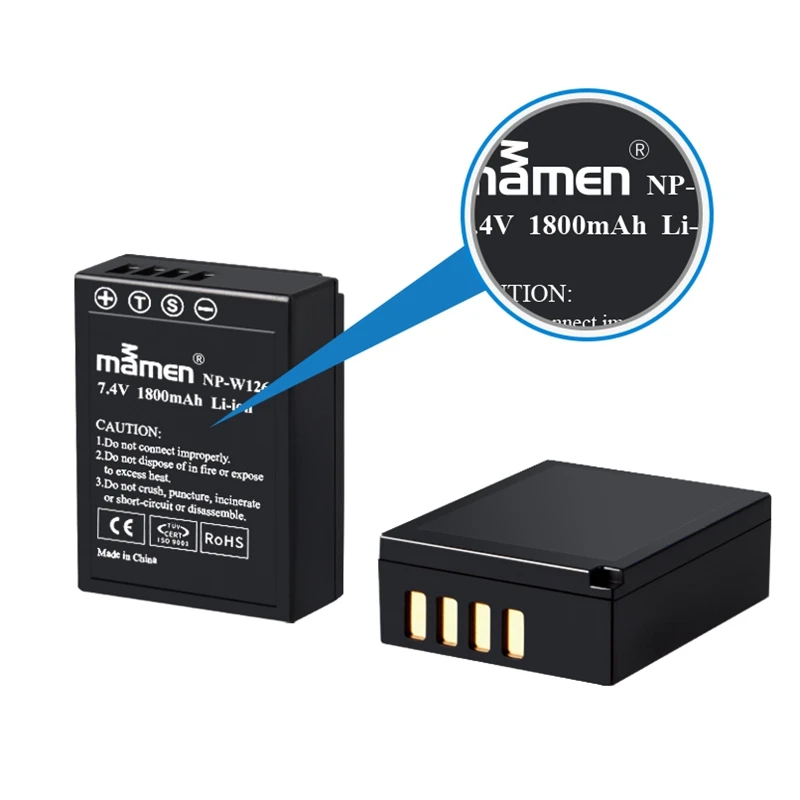 Mamen 2 шт 1800MAh NP W126S NP-W126 NP W126 Fujifilm батарея для цифровой камеры+ USB lcd двойное зарядное устройство для Fuji HS30EXR HS33EXR X-P