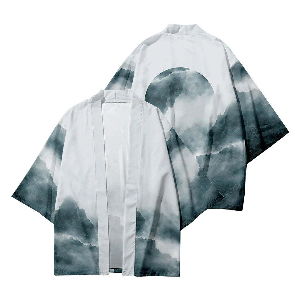 Plus Size 6XL 5XL 4XL 3XL Loose Cardigan Women and Men Harajuku Japanese Kimono Cosplay Haori Blouse Tops Yukata Robe Clothing