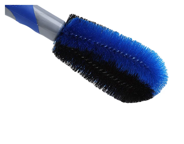 Car Wheel Cleaning Brush Tire Rim Scrub Brush with Anti-Slip Rubber Handle for Automobile and Motorcycle Wheel Tire Cleaner