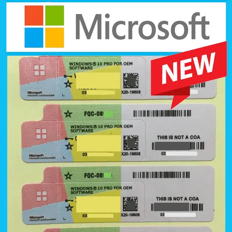 【Yellow Sticker】Windows-10 pro COA-Lifetime Global Original Label Professional Universal use on the USB Enter key | Компьютеры и