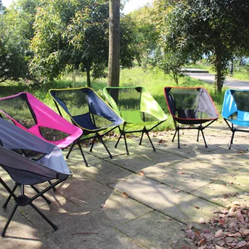 

Outdoor Furniture Garden Outdoor Beach Chairs Portable Camping Travel Ultralight Folding Chair Fishing Seat High Load Chains