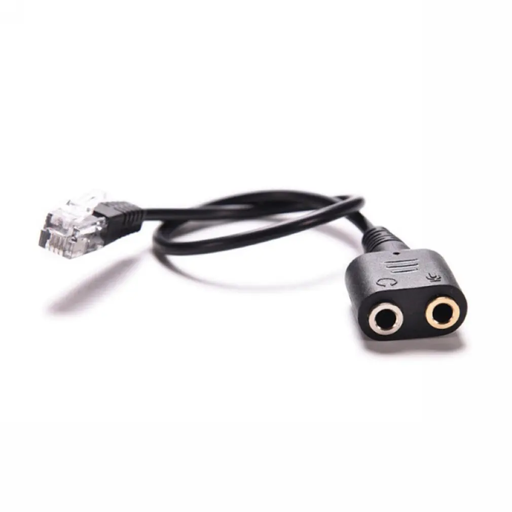 8 дюймов 2/3. 5 мм разъемы для RJ9/RJ10 PC Mic/гарнитура для офиса телефона Кабель-адаптер