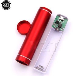 Metal Power Bank DIY Kit Storage Case Box Free Welding Suit 1X 18650 Battery 5V 1A USB External Charger For Cell Phones For MP3