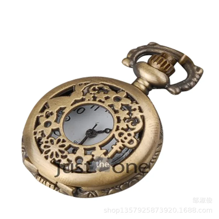 

Can Open Formal Creative Clock Necklace Table Retro Rabbit Key xiao huai biao 8011