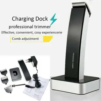 

2020 Wireless Electric Hair Trimmer Km-619 Plastic+Metal Rechargeable Hair Clipper Beard Shaver Razor Barber 1 Set