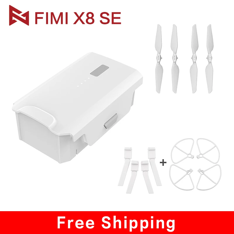 FIMI X8 SE беспилотный Интеллектуальный летный аккумулятор 11,4 V 4500mAh до 33mins с пропеллером для посадки