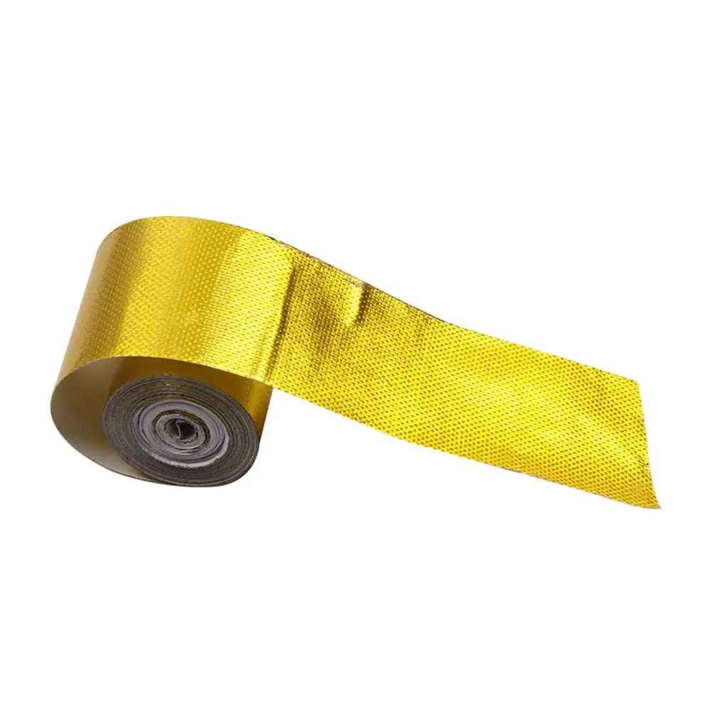 Other Motorcycle Parts Heat Shield Wrap Tape Gold Aluminum Foil Tape