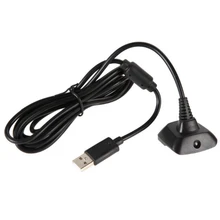 Zombop-Cable de carga USB para Xbox 360, repuesto de cargador para mando de juego inalámbrico