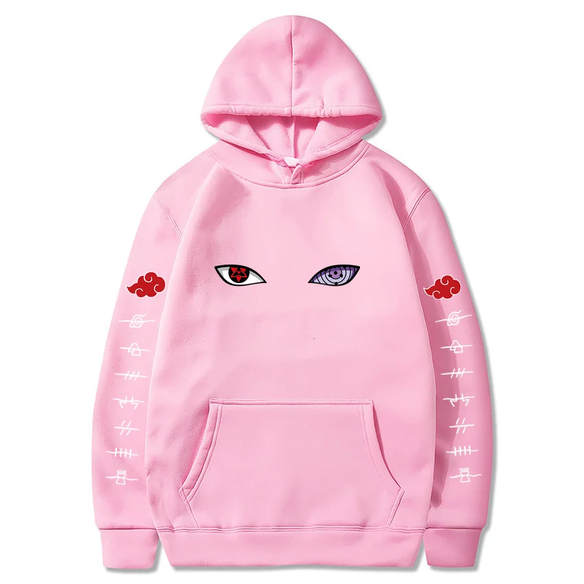 Sweatshirt Akatsuki Cloud Symbols Print Hoodies Japan Anime Streetwear Men Women Oversized Pullover Harajuku Personality Hoody