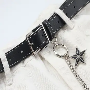 

Women men Punk style Belt Fashion Accessory Pin Buckle Adjustable Belt Party Dress Decor Jeans Wild Luxury brand Waistband