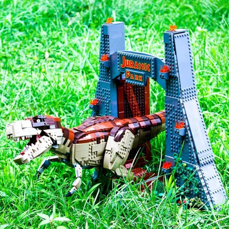11338 серия из фильма Юрского периода Парк Юрского периода T. rex Rampage 3156 шт кирпичи Модели Строительные наборы блоки Совместимые Technic 75936