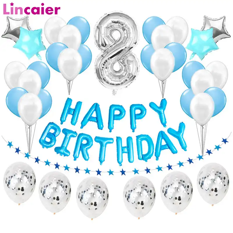 Ballons En Feuille Numero 8 Decorations De Fete De Joyeux Anniversaire Fournitures En Latex Pour Garcon Et Fille De 8 Ans 8e 8e Bleu Argent Aliexpress Ballons En Feuille Numero 8 Decorations De Fete De Joyeux Anniversaire Fournitures En Latex Pour Garcon Et Fille De 8 Ans 8e 8e Bleu Argent Aliexpress