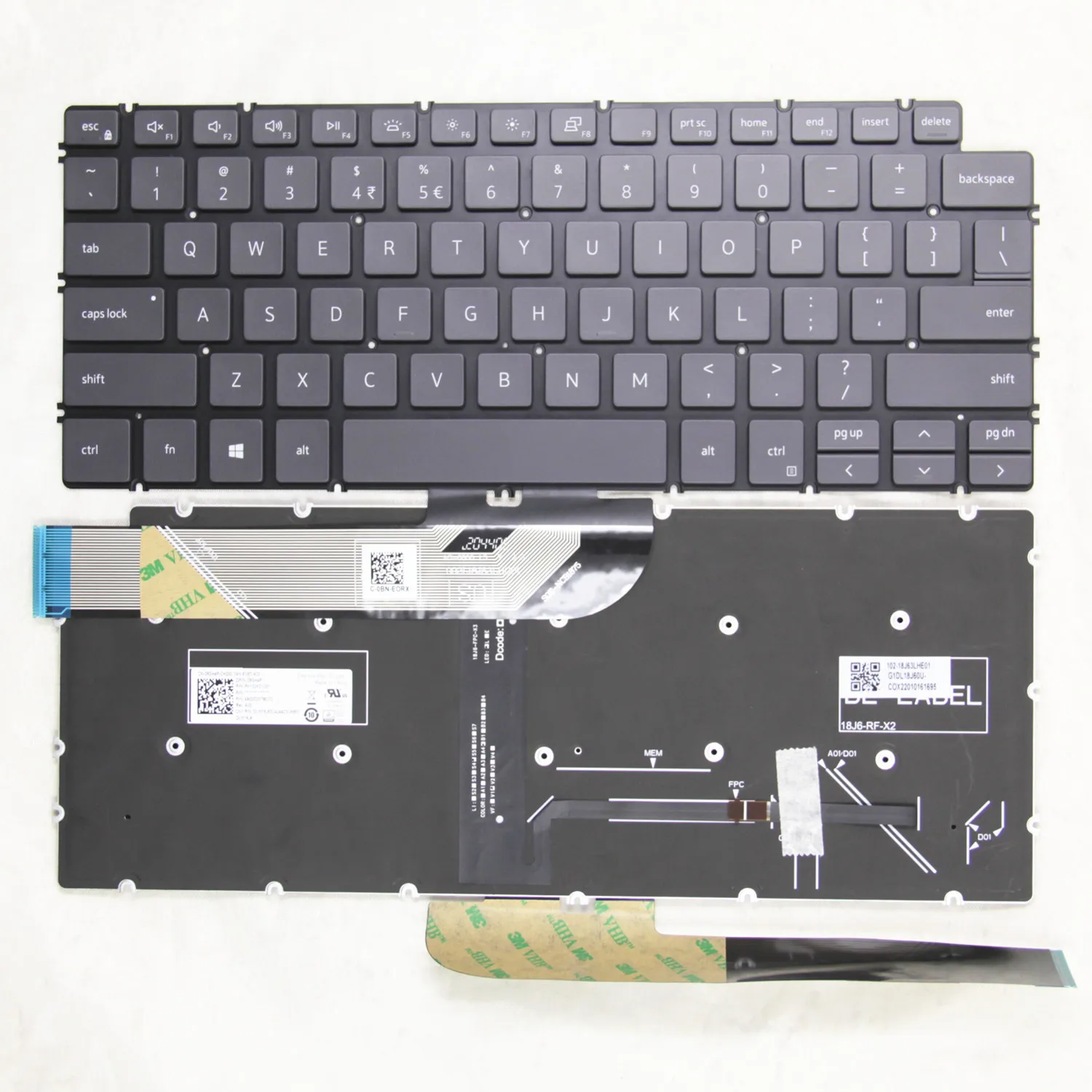 Tastiera Per Laptop Russa Usa/brasile Originale Per Dell Latude 3301 3410 E3301 P114G P120G P113G P115G 7490 7491 Con Retroilluminazione