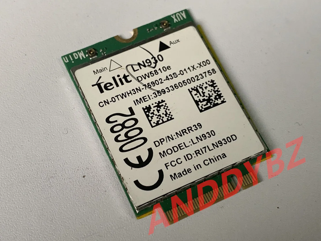 Utilizzato Per Dell Dw5810E 0 Tpg84 0 Nrr39 05 X80D 0 Twh3N Telit Ln930 Ngff M.2 3G Wwan Wifi Card
