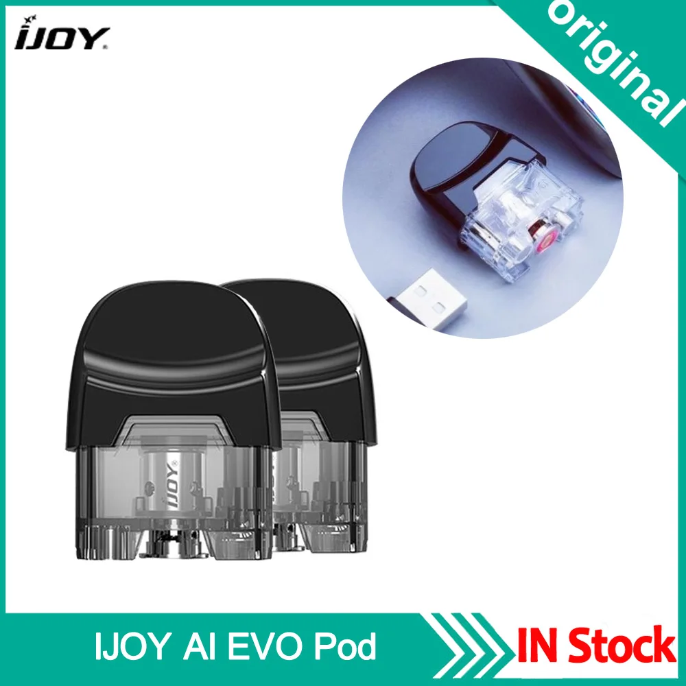 

Original IJOY AI EVO Pod Cartridge 2.8ml Capacity Electronic Cigarette Refill Replacement Pod For IJOY AI EVO Vape Kit