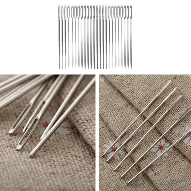 20Pcs New Hot Selling Stainless Steel Sewing Needle Knitters Wool