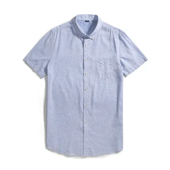 

Solid Color Shirt Male Short Sleeve Business Leisure Cotton Shirt Loose Plus Fat plus Size Thin Section Shirt Half Sleeve