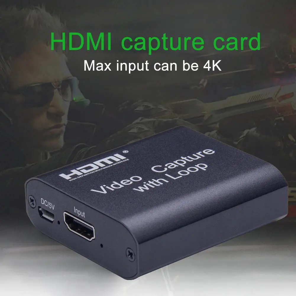 Захват видеокарты совместимый с HDMI захват Loop out usb 2 0 потоковая передача прямая