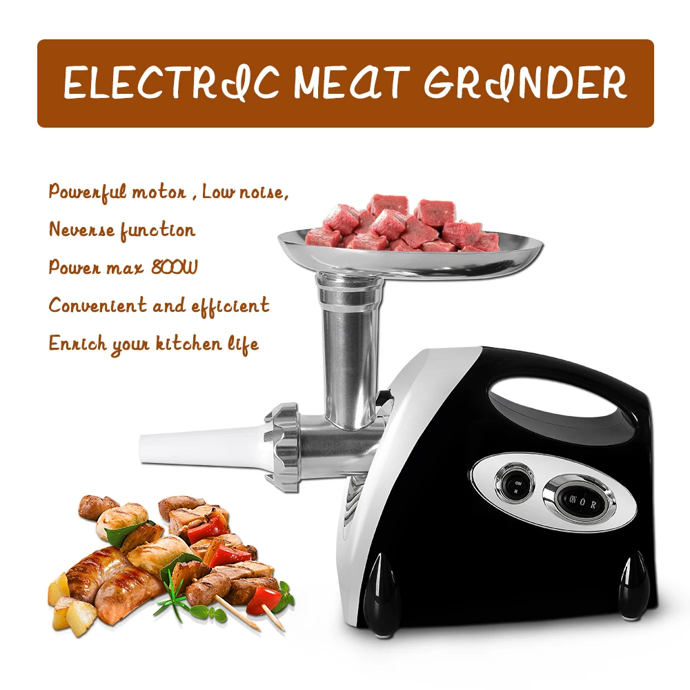 

Electric Meat Grinder 800W Multifunctional Food Processors Larger Capacity for Meat Fruits Vgetables kitchen Tool