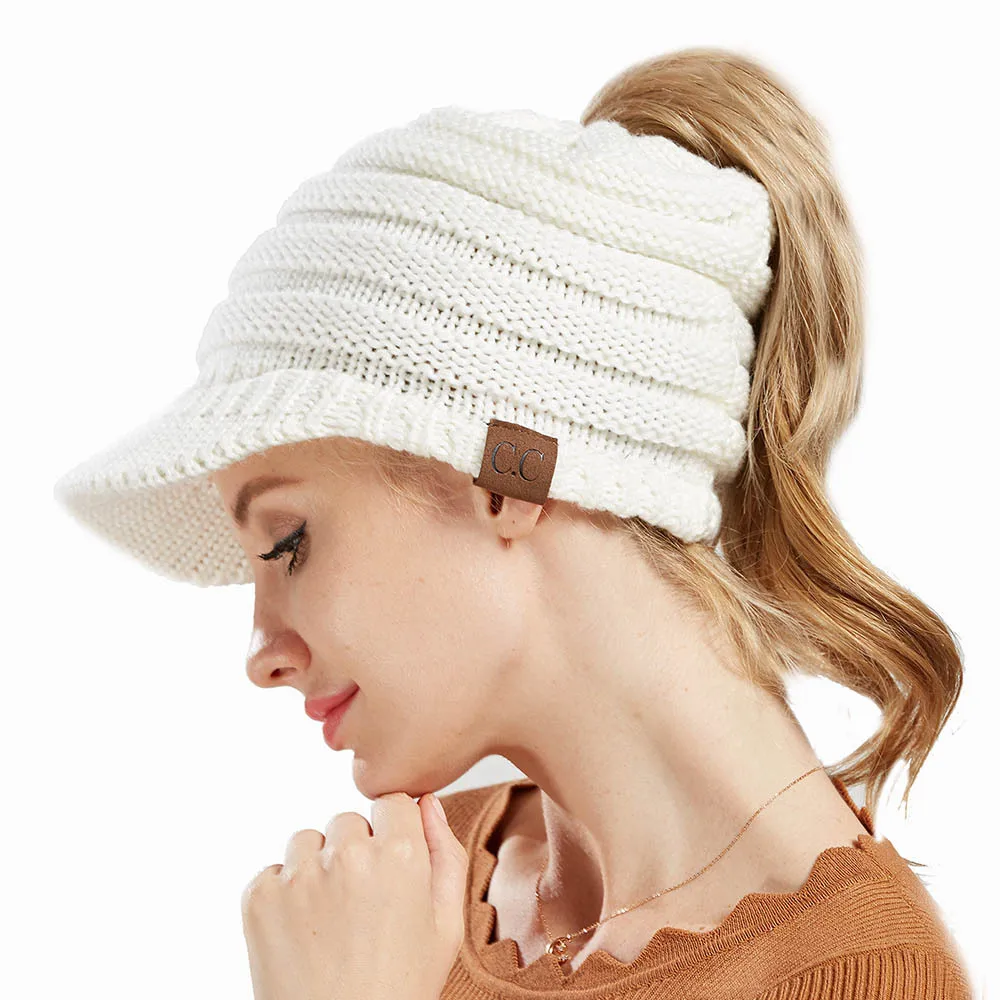 

Cap back open ponytail cap autumn and winter cap lady 12 colors