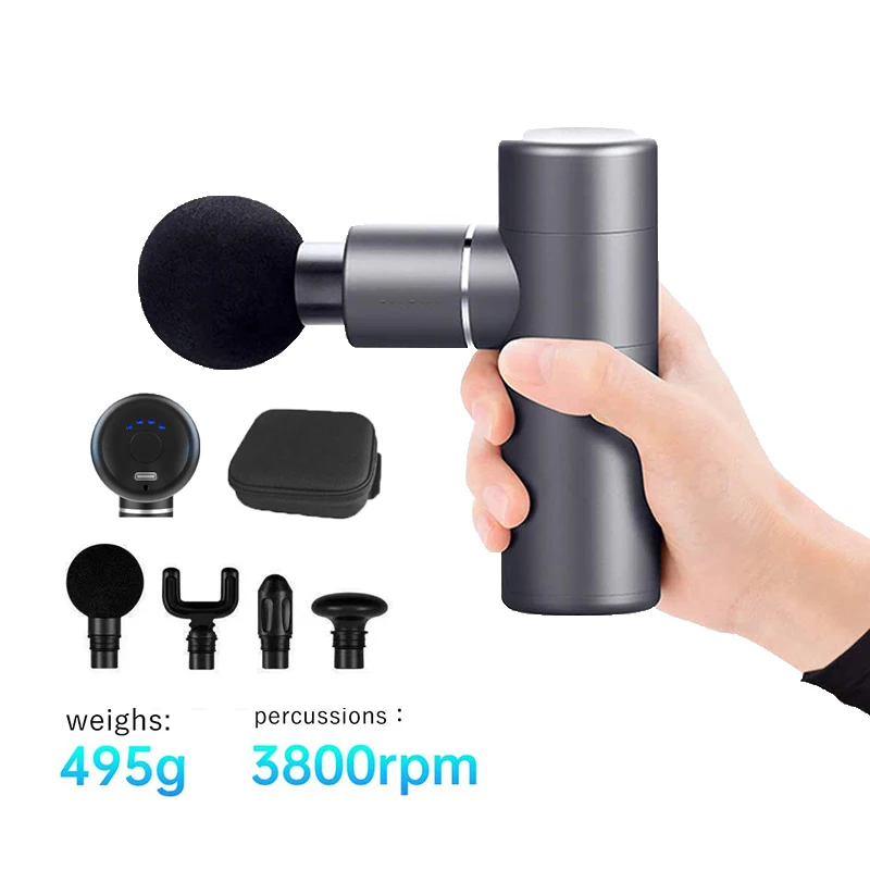 Mini Massage Facial Gun Deep Tissue Percussion Massag Gun Body Shoulder Neck Back Relaxation Massager Pain Relief pistola masaje